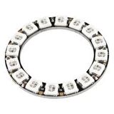 Neopixel 16 Rgb Led Halka Kartı Dahili Sürücülü - Neopixel Ring - 16 X Ws2812 5050 Rgb Led With Inte
