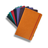 Tarihsiz 13x21 Siyah Çizgili Defter ivory Kağıt