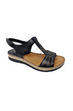 Ellanor 334-15450 Hakiki Deri Anatomik Kadın Sandalet