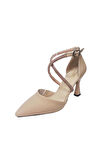 Shoes 0909 Deri Taşlı Fashion Kadın Sandalet