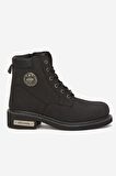 Harley Davidson Jim Hakiki Nubuk Deri Bot 36-40 Black Nubuk
