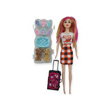 Puppy Bella 30 cm Bebek ve Köpek Bakım Seti - Turuncu Elbise