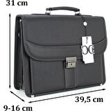 15.6" Notebook Laptop Bilgisayar Çantası Deri Laptop Evrak Çantası