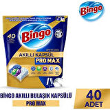 Bingo Akıllı Kapsül Pro Max Bulaşık Makinesi Deterjanı 40 Tablet+Bingo Fresh Lovely Yüzey Temizleyici 2.5 L+Bingo Soft Manolya Konsantre Çamaşır Yumuşatıcısı 1440 Ml-