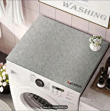 Keçe Çamaşır Makinesi Örtüsü Makine Üstü Pad 50*60 Cm Gri