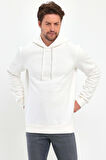 Rodi 3 İp Şardonlu Kapuşonlu Cepsiz Sweatshirt RD24KE054902