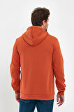 Rodi 3 İp Şardonlu Kapuşonlu Cepsiz Sweatshirt RD24KE054902