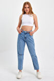 Rodi Kadın Yırtmaçlı Jean Pantolon RD23YB023622