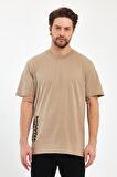 Erkek Arkası Rodi Baskılı Bisiklet Yaka T-shirt 2750