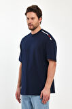 Rodi Erkek Omzu RodiJeans Yazılı Bisiklet Yaka T-shirt RD24YE002902