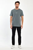 Rodi Erkek Önü Rodi Baskılı  Bisiklet Yaka T-shirt RD24YE002757