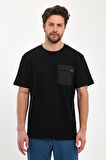 Rodi Erkek Önü Tek Cep Baskılı Bisiklet Yaka T-shirt RD24YE002351