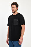 Rodi Erkek Önü Tek Cep Baskılı Bisiklet Yaka T-shirt RD24YE002351
