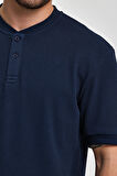 Rodi Erkek Önü Düğmeli Bisiklet Yaka T-shirt RD24YE002737