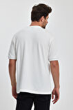 Rodi Erkek Önü Düğmeli Bisiklet Yaka T-shirt RD24YE002737