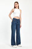 VICTORIA 010 Wıde Leg Fıt Denim Pantolon 0915