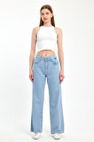 VICTORIA 010 Wıde Leg Fıt Denim Pantolon 0915