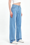 Alexandra 010 Wıde Leg Fıt Denim Pantolon 0916