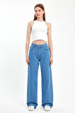 Alexandra 010 Wıde Leg Fıt Denim Pantolon 0916