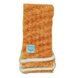 Ankalif İpli Sırt ve Vücut Yumuşak Banyo Lifi Turuncu-Sarı 56x10 Cm