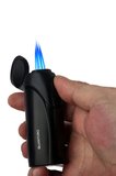 Quantoro 3 Torch Pürmüz Elektrikli Gunmetal Metal Puro Çakmağı - TRZ1066