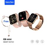 Global G9 Mini Amoled Ekran Akıllı Saat Bileklik Hediyeli Gold Rose WNE0882