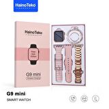 Global G9 Mini Amoled Ekran Akıllı Saat Bileklik Hediyeli Gold Rose WNE0882