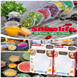 Silikon Streç Kapak 6'Lı Set