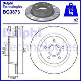 Ford Arka Fren Disk Aynası Connect 1,8tdci 02>13 Abslı - Delphi Bg3873