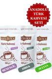 Anadolu Türk Kahvesi Seti (Menengiç-Dibek-Sultan) 3*100 gr