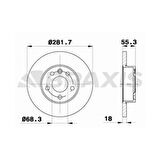 Vag On Fren Disk Aynası Transporter T4 1.8 1.9 1.9td 2.0 2.4d 2.5tdi 2.8 2.8tdi 96> - Braxıs Ae0309