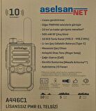 Aselsan A446C1 10Km Mesafeli PMR El Telsizi (Tekli Paket)