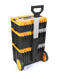 Master Case Tekerlekli 3’lü Set Büyük Tekerlekli Teknisyen Takım Çantası S-M-L