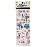 Ticon Sticker Flamingo - 6 adet