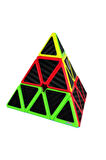 Qiyi Qiming S2 Pyraminx Karbon Fiber Zeka Küpü Akıl Küpü Rübik Küp