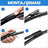 INWELLS Muz Silecek Takımı Dacia Sandero 3 2021-2024 ile uyumlu