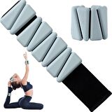 Gymo Pro Series Ayarlanabilir Silikon Bilek Ağırlığı 2x500gr Üçgen Nane Yeşili