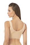 Özkan 0564 Kadın %100 Pamuklu Ribana Boş Kap Desteksiz Telsiz Balensiz Kalın Askılı Yarım Atlet Sütyen