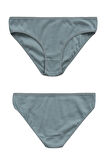 Özkan 26798 7'li Paket Kadın Fitilli Ribana Pamuklu Esnek Rahat Slip Bikini Külot