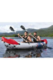 Bestway 65077 Lite-rapid X2  Çift Kişilik Şişme Kano 321X100 Cm Kano Set