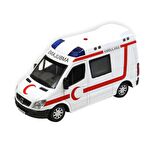 Vardem Metal Işıklı Sesli1:32 Çek-Bırak- AMBULANS