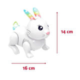 Pilli Tavşan Figür - Sesli Hareketli - 99777-1 - Beyaz