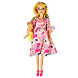Hamile Bebek 29 Cm - Pembe Elbiseli