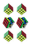 6 adet Speed Cupe Rubik Küp Zeka Küpü 3x3 Hız Küpü,Fidget Oyuncak Seyahat Zeka Oyunu