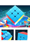 6 adet Speed Cupe Rubik Küp Zeka Küpü 3x3 Canlı Renkler Hız Küpü,Fidget Oyuncak Seyahat Zeka Oyunu