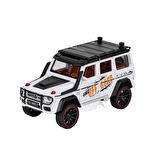 HCL-801PA Sesli, Işıklı, Buhar Çıkaran, Çek Bırak,  Off Road Jeep 1:22  BEYAZ RENK
