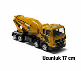 Plastik Mikser Kamyon Oyuncak - 17 cm İnşaat Serisi