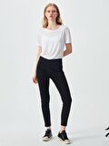 Tanya X Yüksek Bel Dar Paça Jean Pantolon