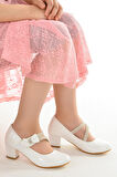 Kiko Kids 750 Rugan Günlük Kız Çocuk 4 Cm Topuklu Babet Ayakkabı