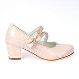 Kiko Kids 750 Rugan Günlük Kız Çocuk 4 Cm Topuklu Babet Ayakkabı